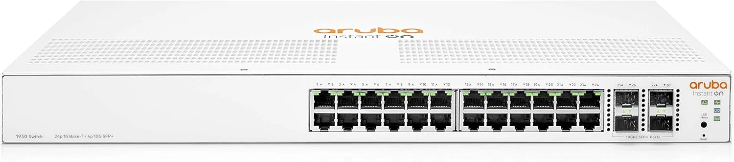 Switch HPE Aruba Instant On 1930 24G 4SFP+ gerido L2+ uplinks 10G