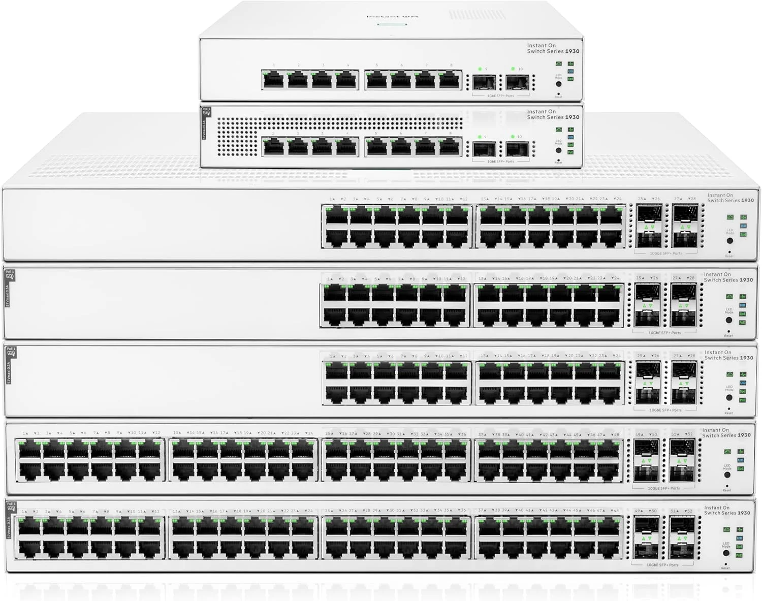 Switch de Rede HPE Aruba Instant On 1930 24G PoE+ 195W 4x SFP/SFP+ Gerível - Imagem 8