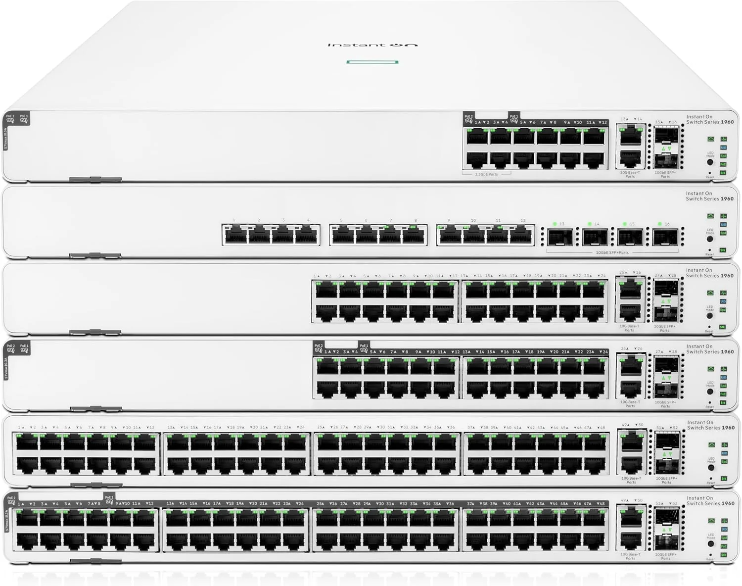 Switch de Rede HPE Aruba Instant On 1960 24G 2x 10GBASE-T 2x SFP+ Gerível - Imagem 8