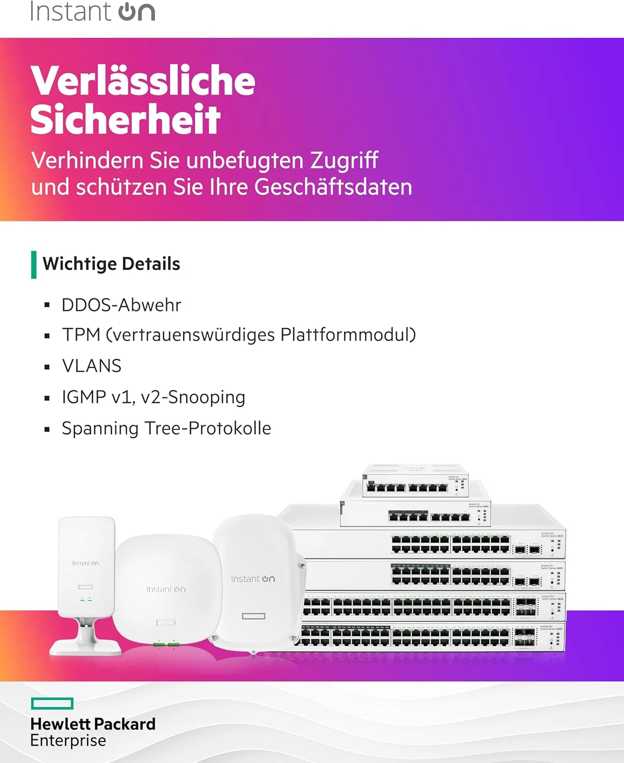 Switch de Rede HPE Aruba Instant On 1830 48G 4SFP Gigabit Gerido L2 - Imagem 5