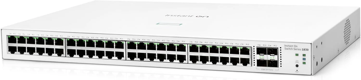 Switch de Rede HPE Aruba Instant On 1830 48G 4SFP Gigabit Gerido L2 - Imagem 6