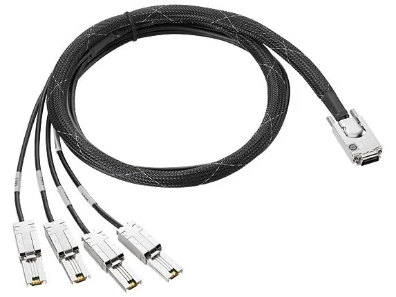 Cabo Mini SAS HD para Mini SAS HD HPE K2Q99A Fibra Óptica 1m - Imagem 1