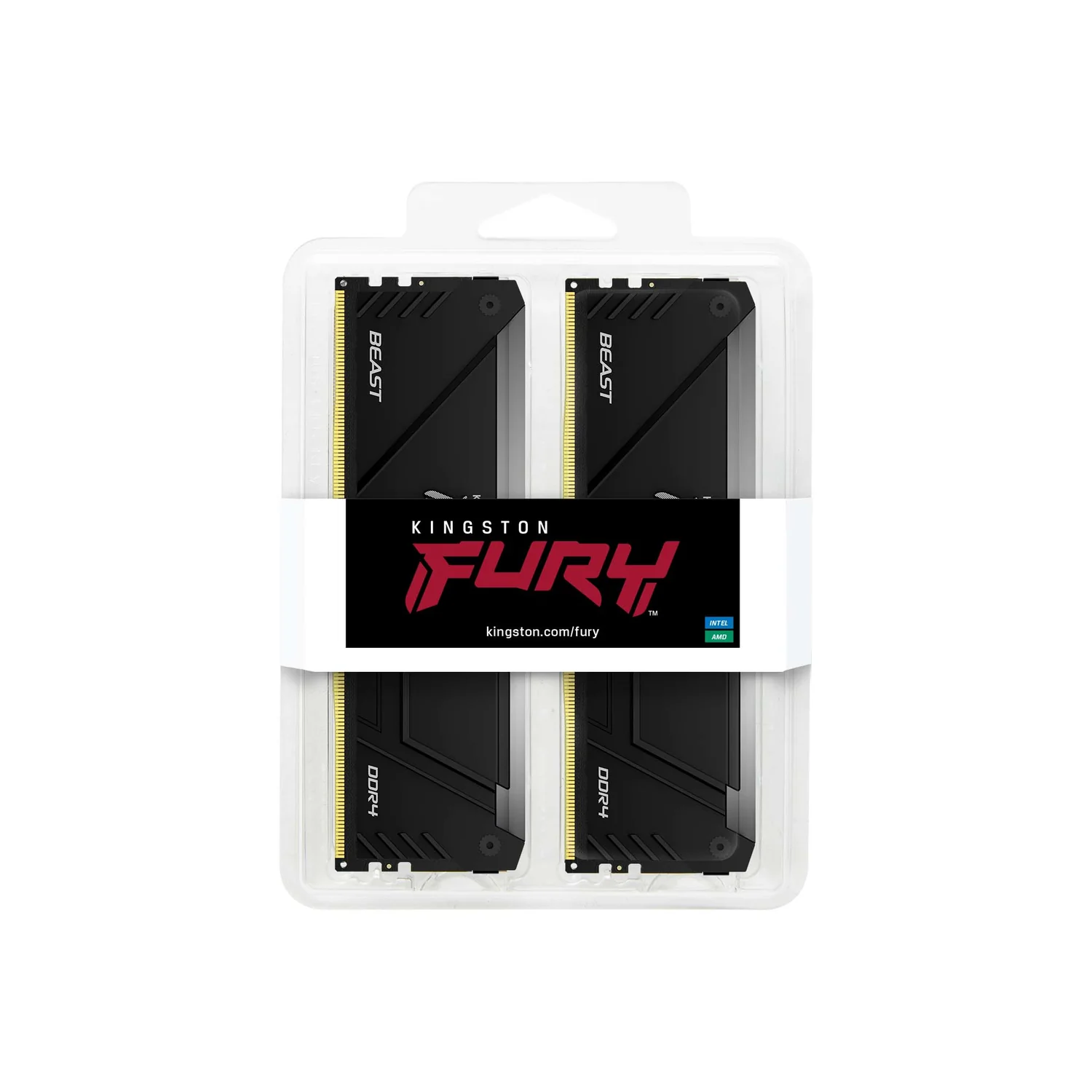 Memória RAM Kingston FURY Beast RGB 16GB (2x8GB) DDR4 3200MHz CL16 DIMM XMP 2.0 - Imagem 3