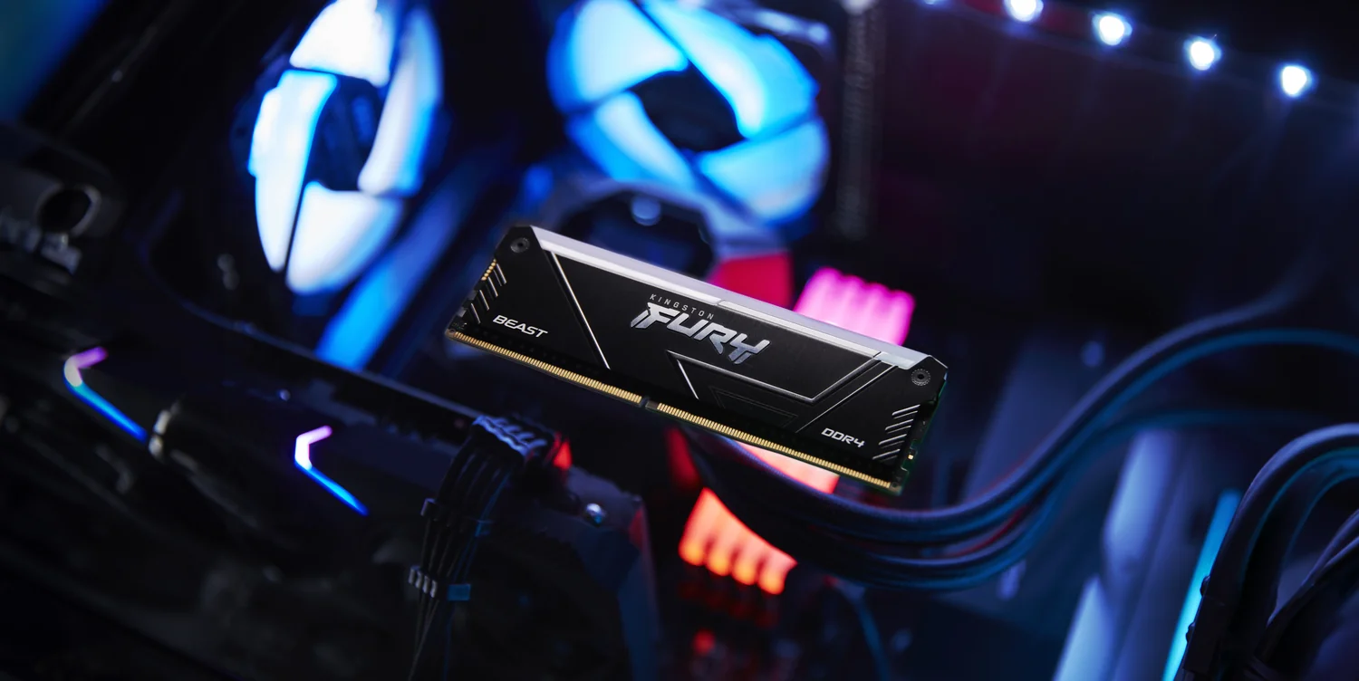 Memória RAM Kingston FURY Beast RGB 16GB (2x8GB) DDR4 3200MHz CL16 DIMM XMP 2.0 - Imagem 7