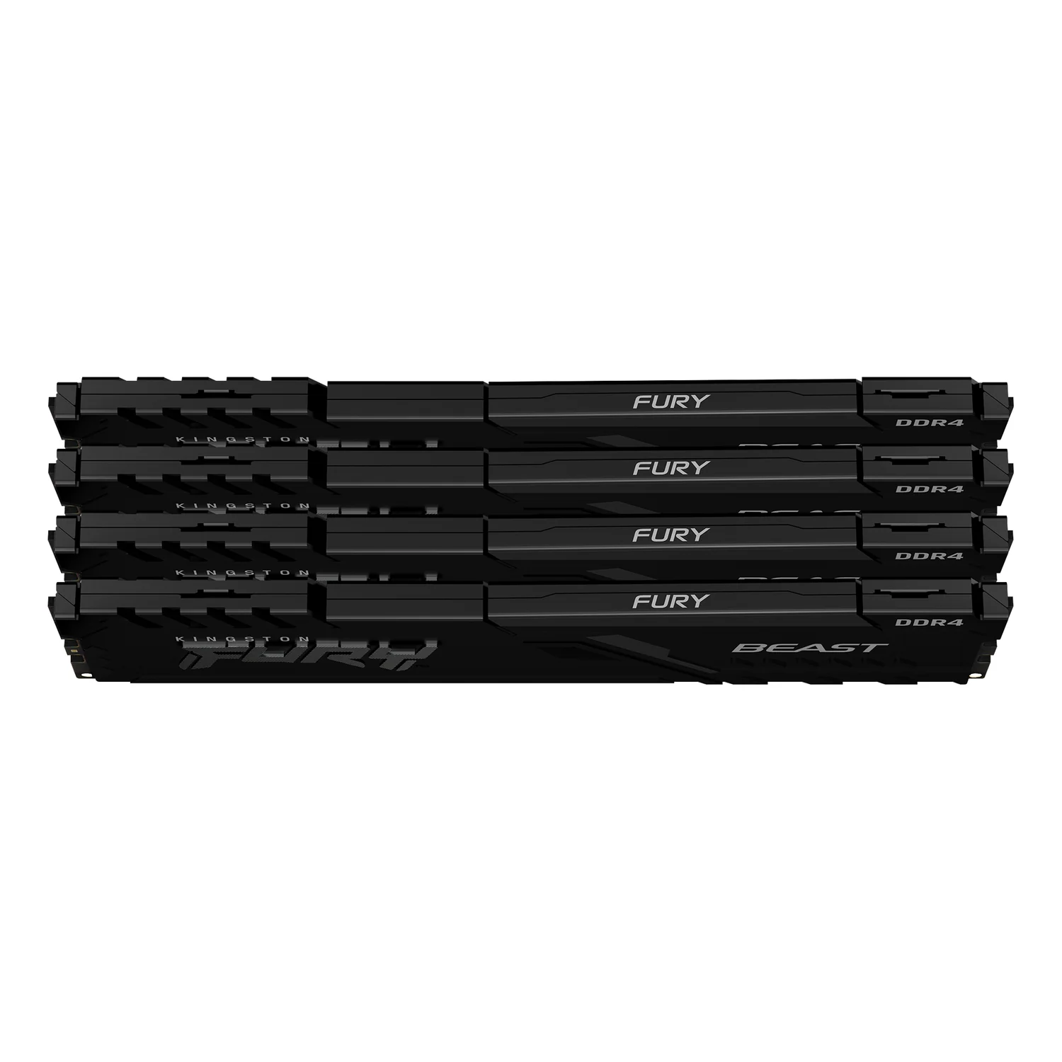 Memória RAM DDR4 Kingston FURY Beast Black 64GB 3200MHz CL16 Kit 4x16GB DIMM - Imagem 2