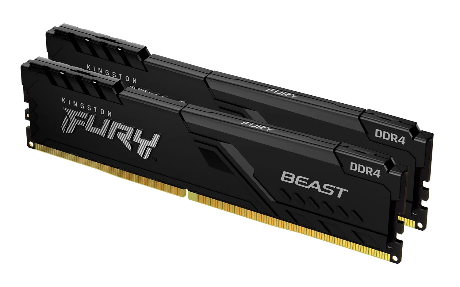 Memória RAM DDR4 Kingston FURY Beast Black 16GB 3600MHz CL17 Kit 2x8GB DIMM - Imagem 1