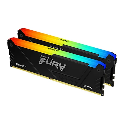 Memória RAM Kingston FURY Beast RGB 64GB (2x32GB) DDR4 3600MT/s CL18 DIMM XMP 2.0 - Imagem 1