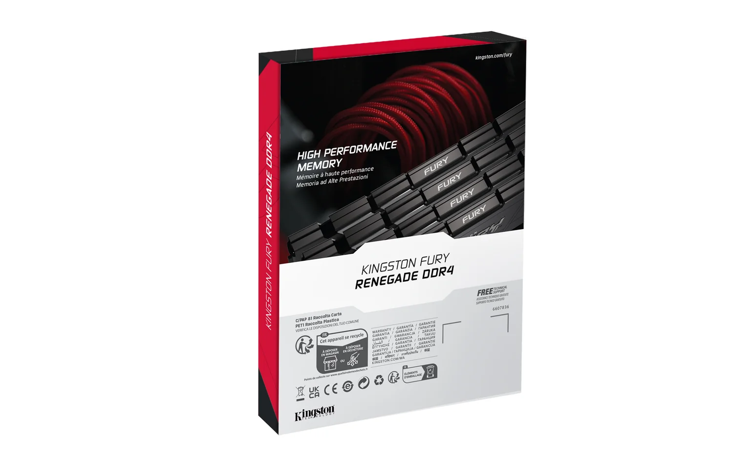 Memória RAM Kingston FURY Renegade 16GB (2x8GB) DDR4 4600MHz CL19 DIMM XMP 2.0 - Imagem 6