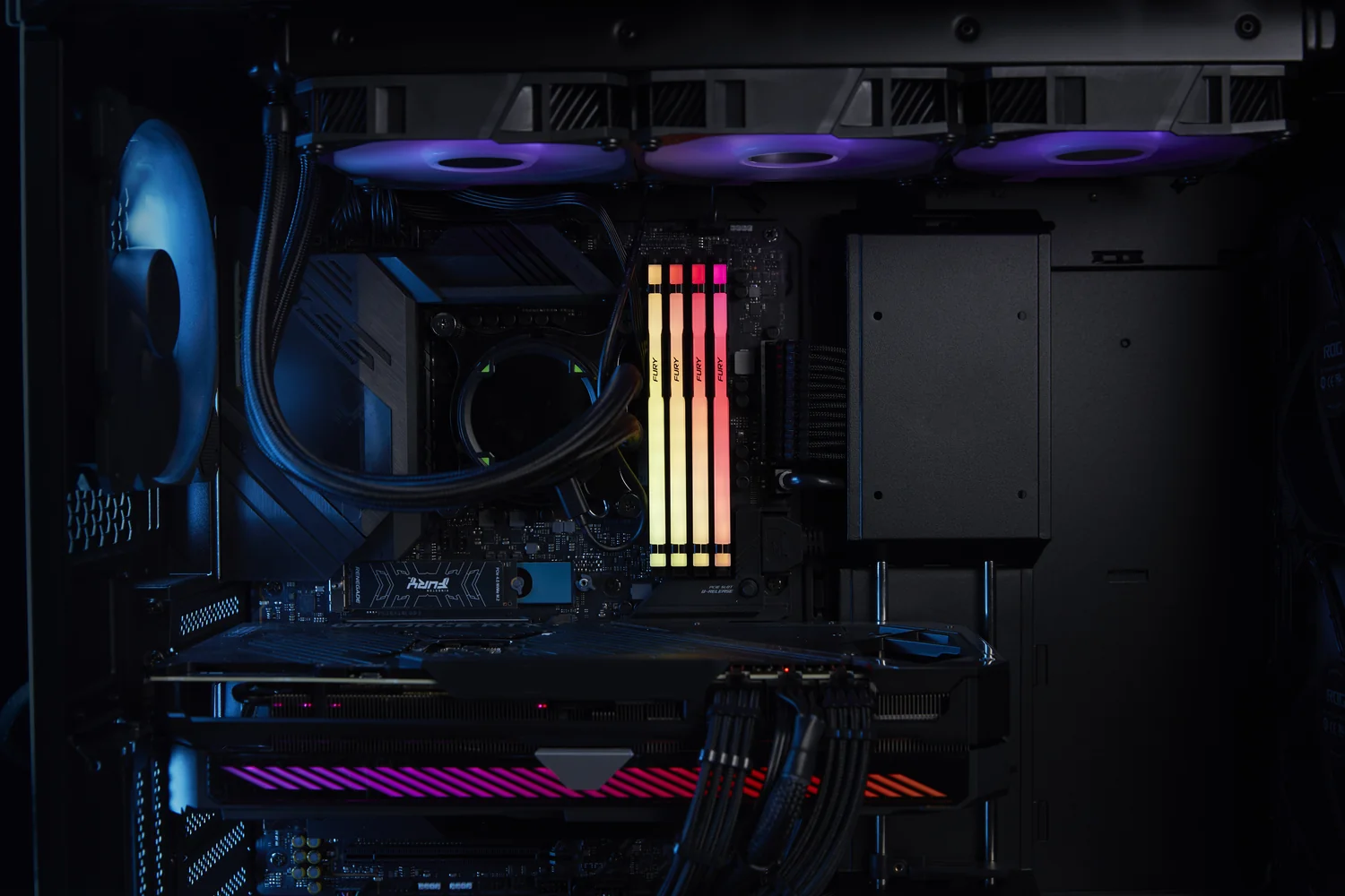 Memória RAM Kingston FURY Beast Black RGB 32GB DDR5 5600MHz CL40 (AM5 / Intel 14ª+) - Imagem 7