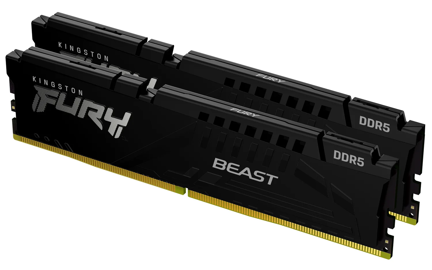 Memória RAM DDR5 Kingston FURY Beast Black 16GB (2x8GB) 5600MHz CL40 DIMM XMP 3.0