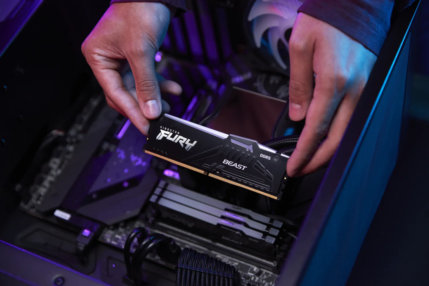 Kit Memória RAM Kingston FURY Beast Black RGB 32GB (2x16GB) DDR5 6000MT/s CL30 EXPO - Imagem 13