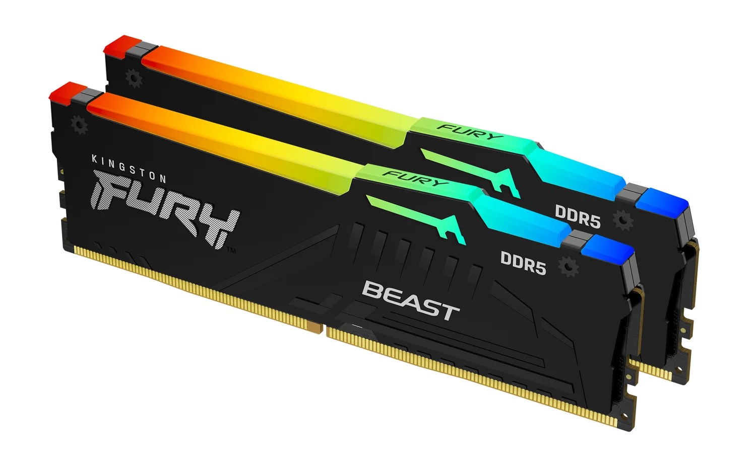 Memória RAM Kingston FURY Beast RGB 64GB (2x32GB) DDR5 6000MT/s CL36 32Gbit