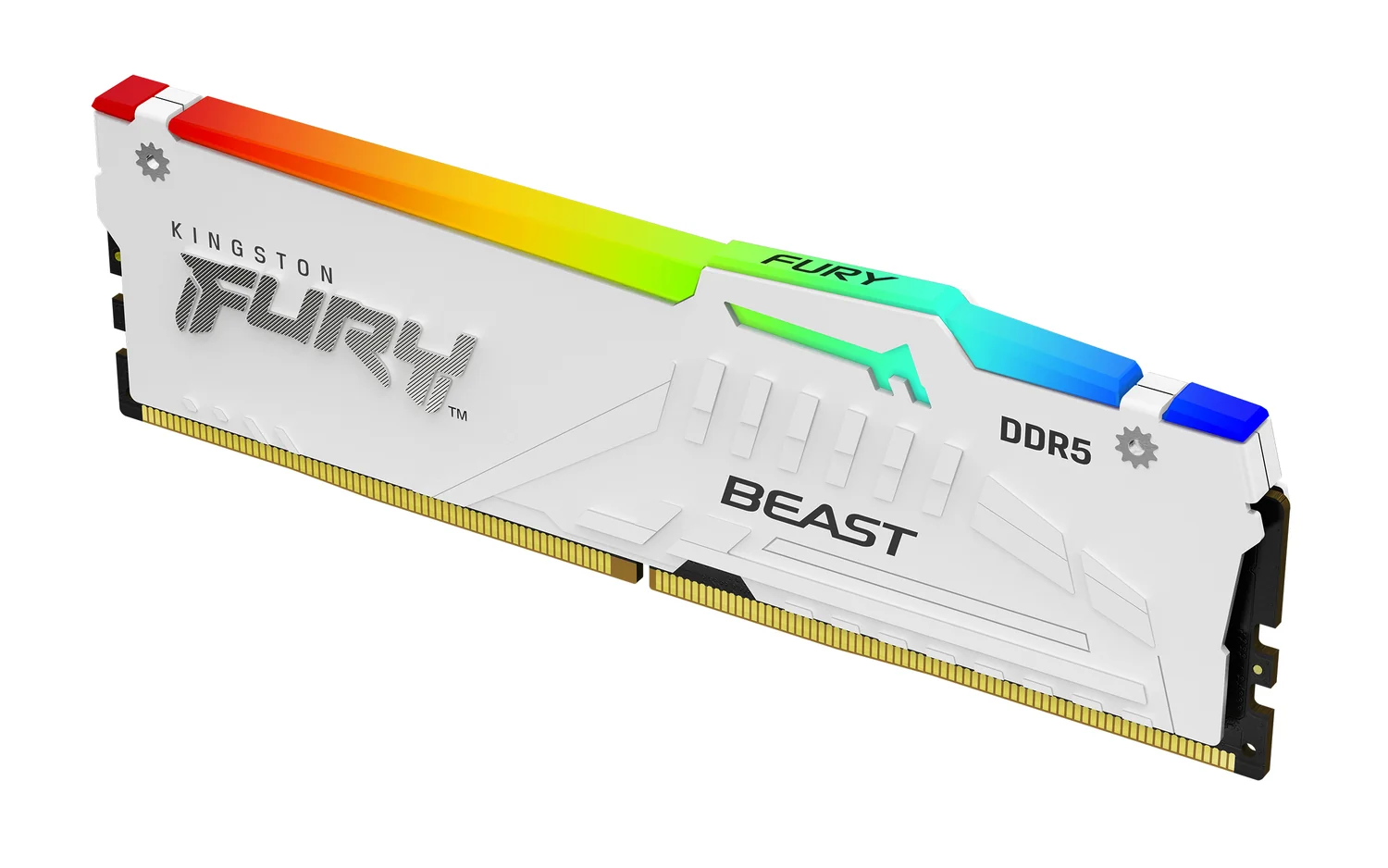 Memória RAM Kingston FURY Beast White RGB 16GB DDR5 6000MT/s CL36 EXPO