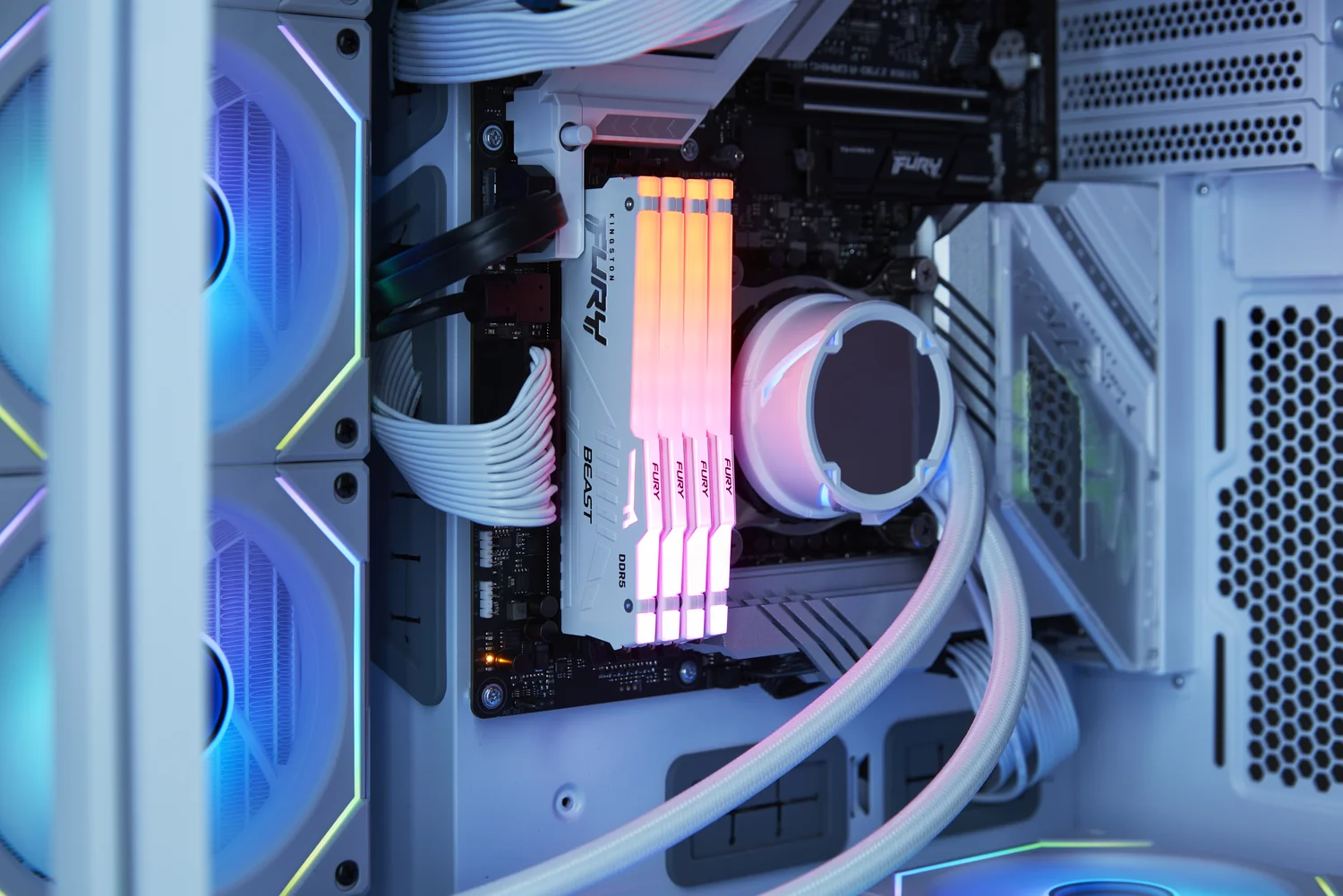 Memória RAM Kingston FURY Beast White RGB 16GB DDR5 6000MT/s CL36 EXPO - Imagem 6