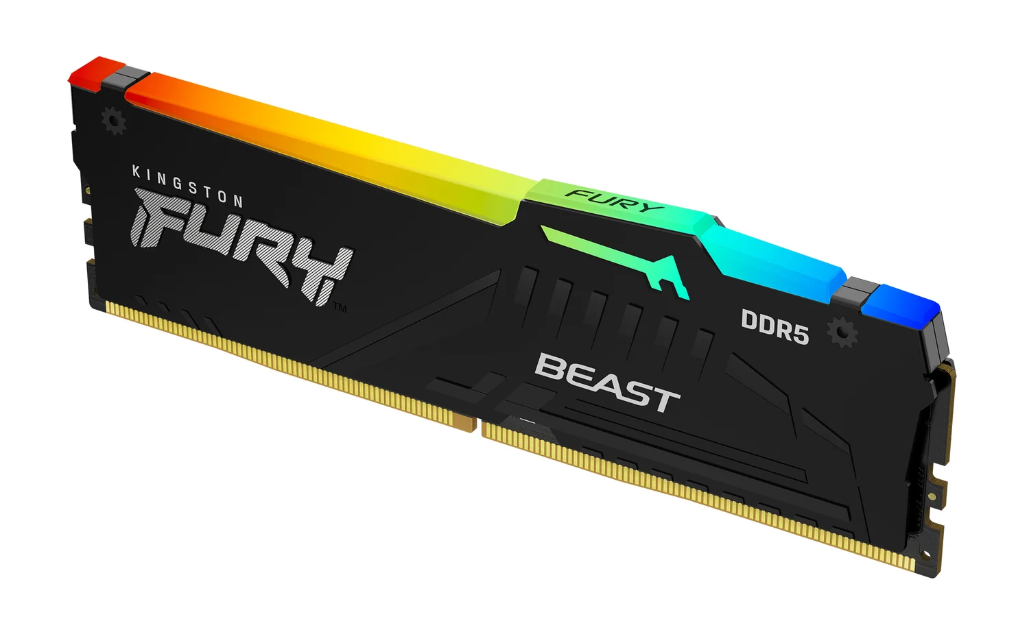 Memória RAM Kingston FURY Beast RGB 16GB DDR5 6800MT/s CL34 DIMM Preto EXPO