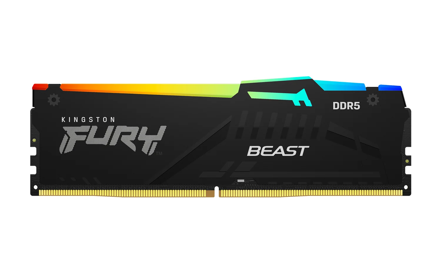 Memória RAM Kingston FURY Beast RGB 16GB DDR5 6800MT/s CL34 DIMM Preto EXPO - Imagem 2