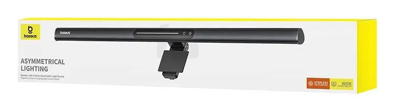 Candeeiro LED para Monitor Baseus i-wok 3 Magnético Assimétrico CRI 95 Preto - Imagem 1