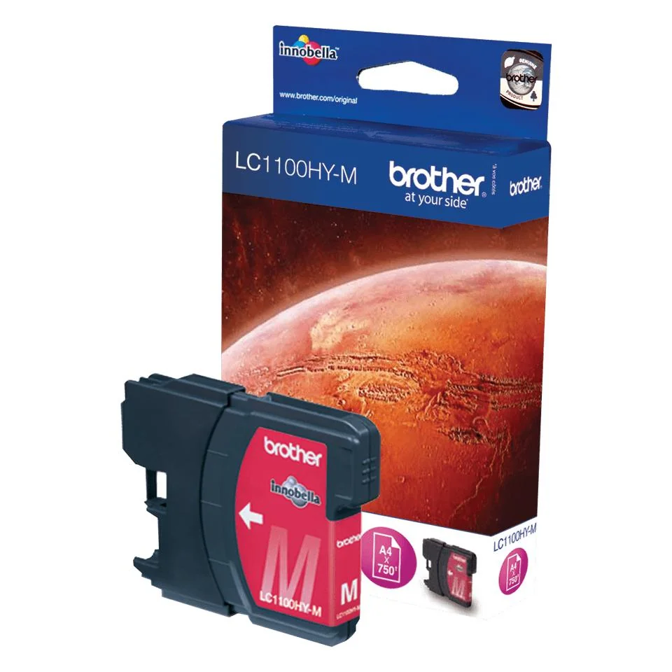 Tinteiro Brother LC1100HYM Magenta Original XL 750 págs MFC-6490CW - Imagem 1