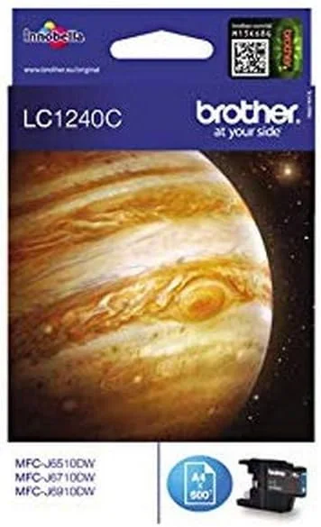 Tinteiro Brother LC1240CBP Ciano Original 600 páginas - Imagem 1