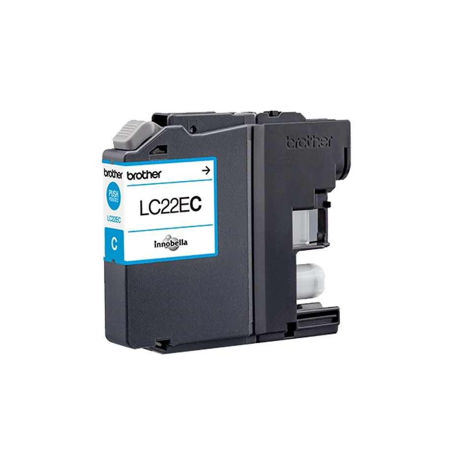 Tinteiro Brother LC22EC ciano original mega capacidade 1200 páginas - Imagem 1