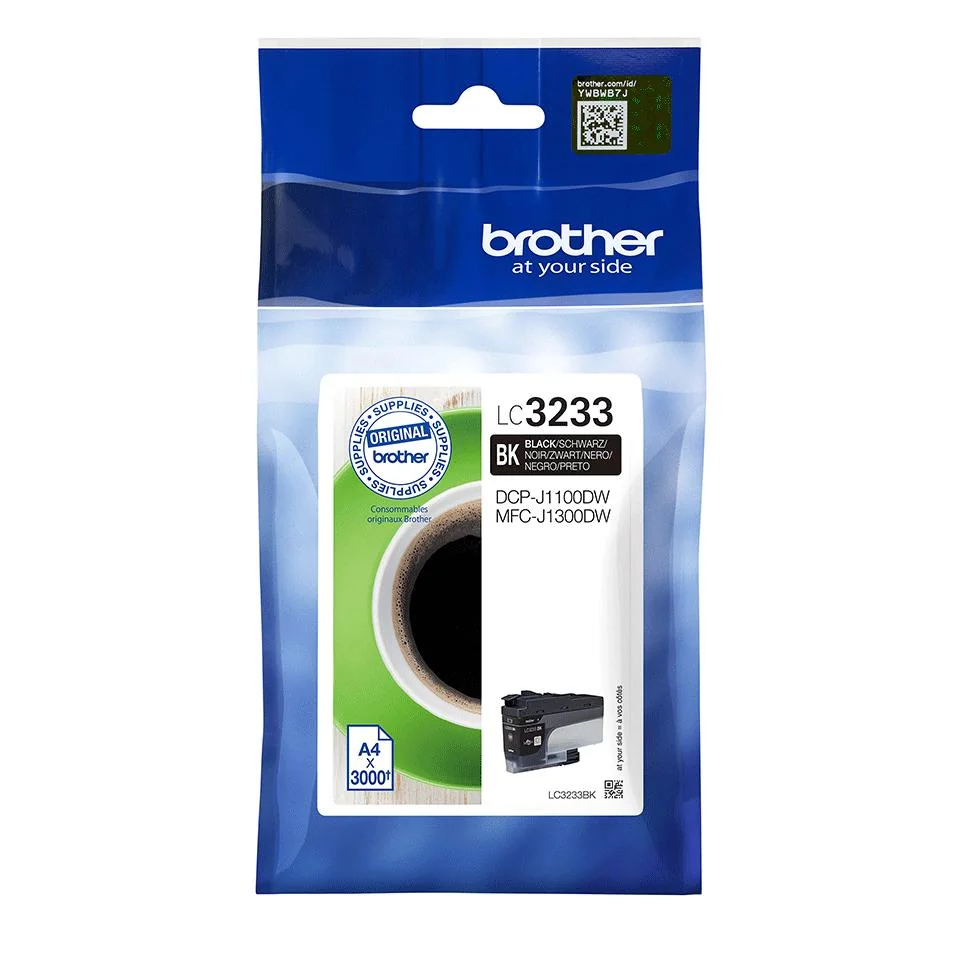Tinteiro Brother LC3233BK Preto Original 3000 páginas - Imagem 1
