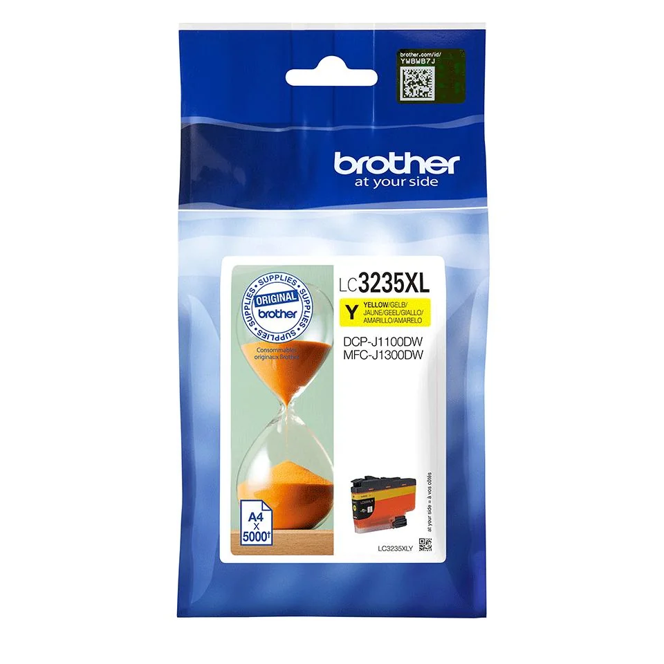 Tinteiro Brother LC3235XLY amarelo original alta capacidade 5000 páginas