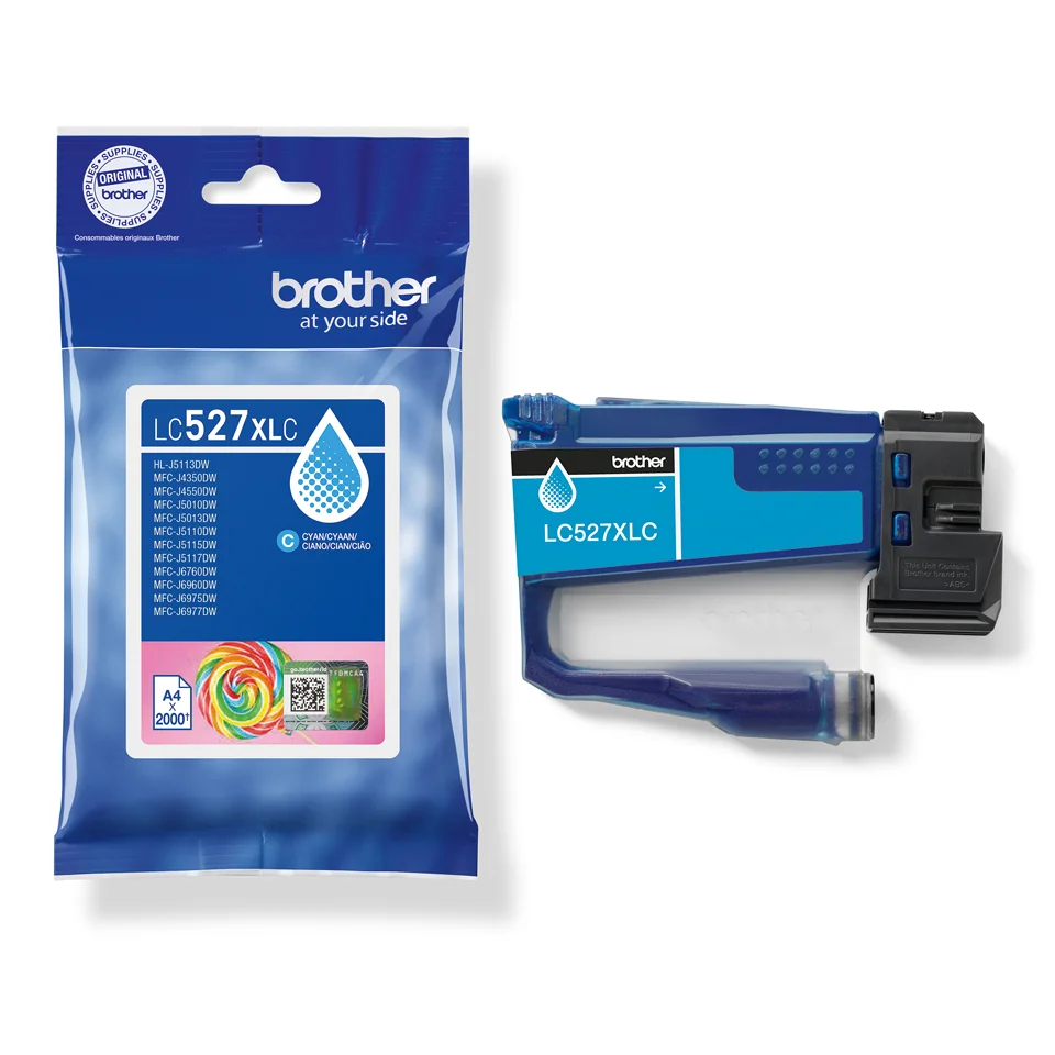 Tinteiro ciano XL Brother LC527XLC original 2.000 páginas - Imagem 3