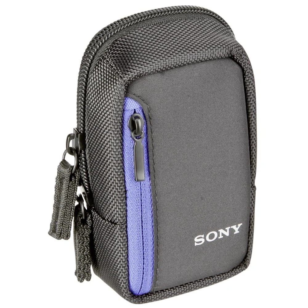 Bolsa de transporte Sony LCS-CS2B preta para camaras DSC series W/T - Imagem 1