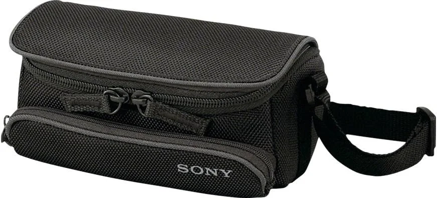 Mala de Transporte Sony LCS-U5 Compacta para Câmaras Vídeo Handycam com Alça Tiracolo Preta - Imagem 2