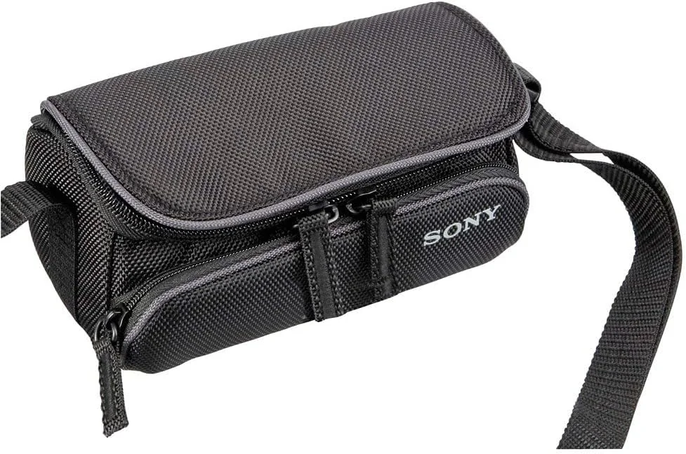 Mala de Transporte Sony LCS-U5 Compacta para Câmaras Vídeo Handycam com Alça Tiracolo Preta - Imagem 1