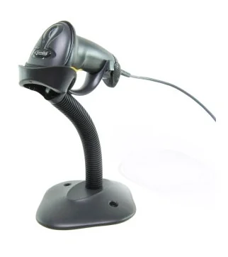 Leitor de Códigos de Barras Zebra Symbol LS2208 Laser USB com Suporte Preto