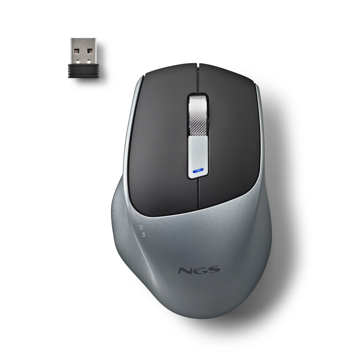 Rato NGS LUSH-RB Sem Fios Recarregável USB-C Multimodo BT 5.0 + 2.4GHz Silencioso 1600 DPI 6 Botões - Imagem 4
