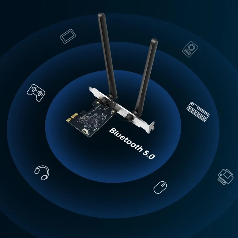 Adaptador PCIe Mercusys MA30E AC1200 Wi-Fi e Bluetooth 4.2 Dual Band - Imagem 4