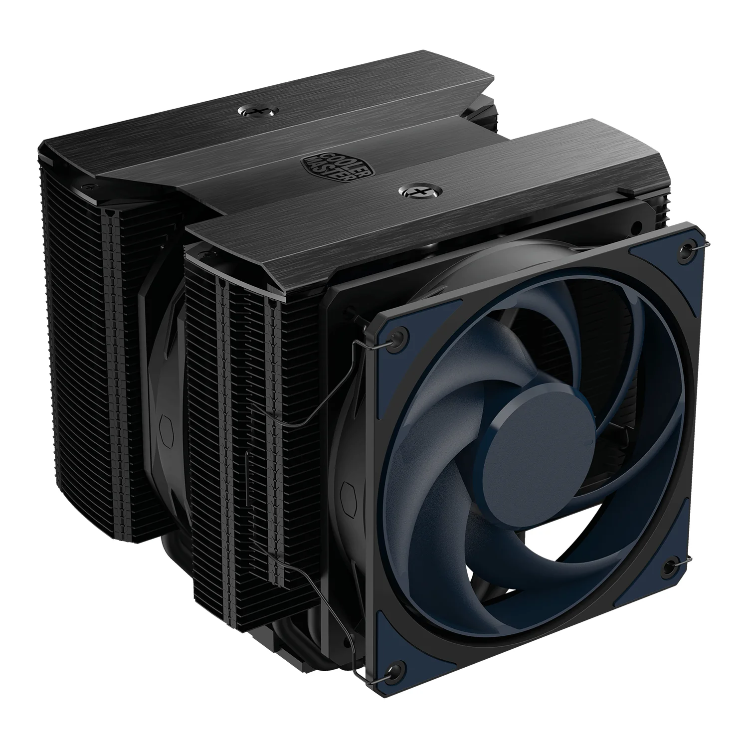 Dissipador CPU Cooler Master Master Air MA824 Stealth, dupla ventoinha 120/135mm, 8 heatpipes, preto - Imagem 1