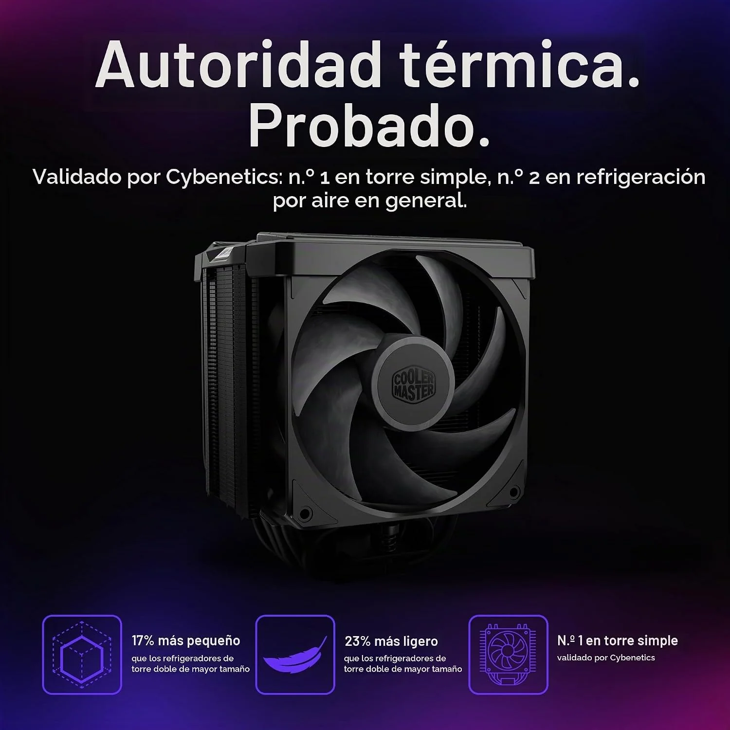 Ventoínha para Processador Cooler Master V8 Ace 3DHP Preto AMD - Imagem 8