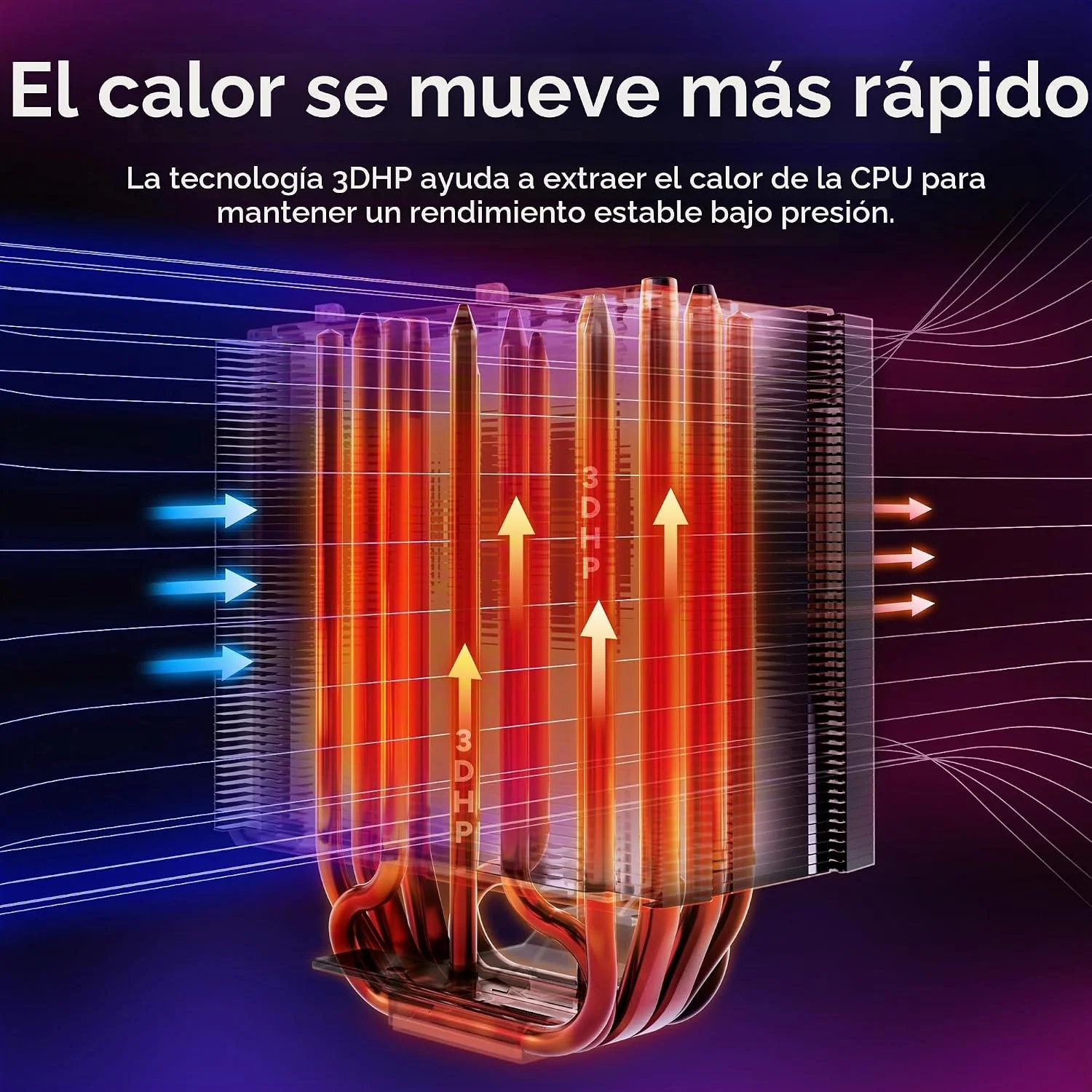 Ventoínha para Processador Cooler Master V8 Ace 3DHP Preto AMD - Imagem 4