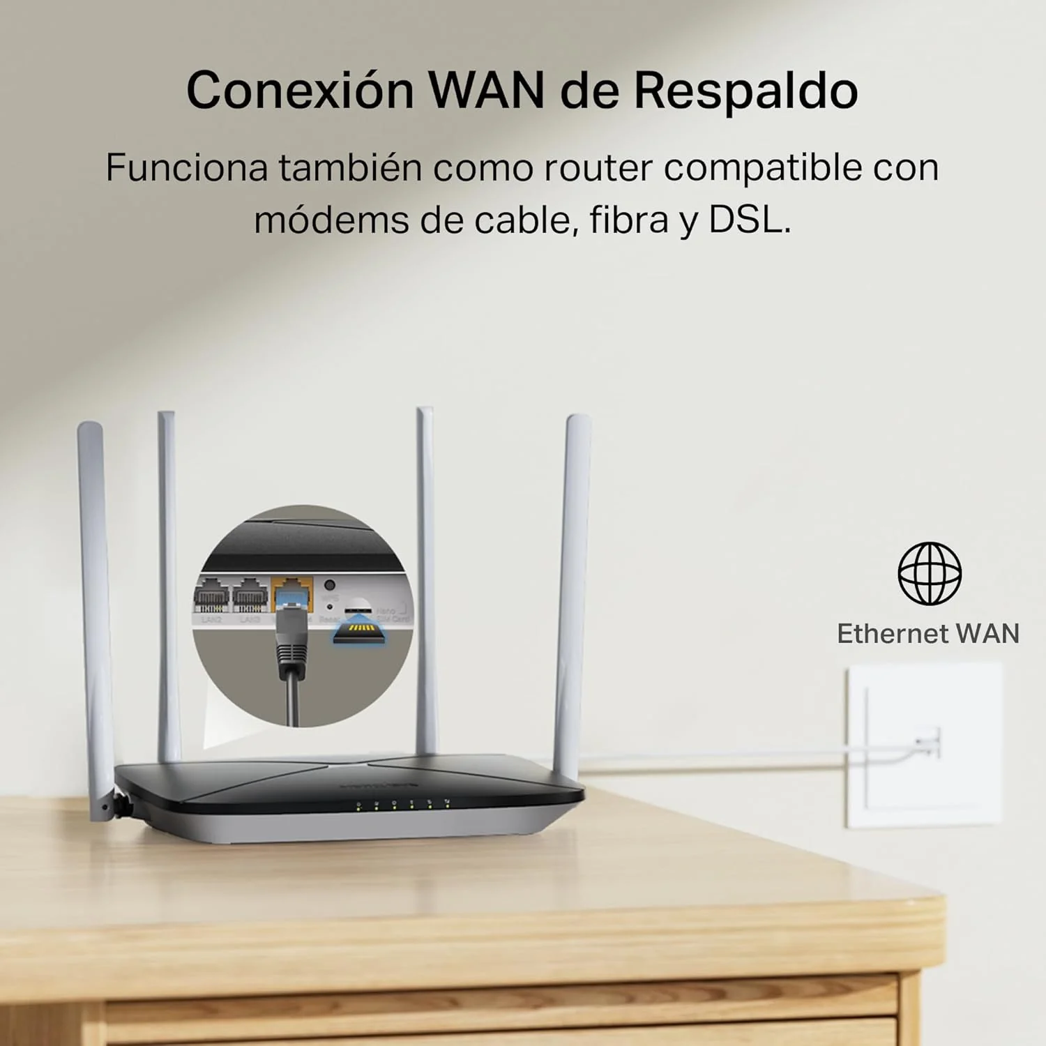 Router Wi-Fi 4G LTE Mercusys MB135-4G AC1200 Dual Band com Modem Integrado - Imagem 8