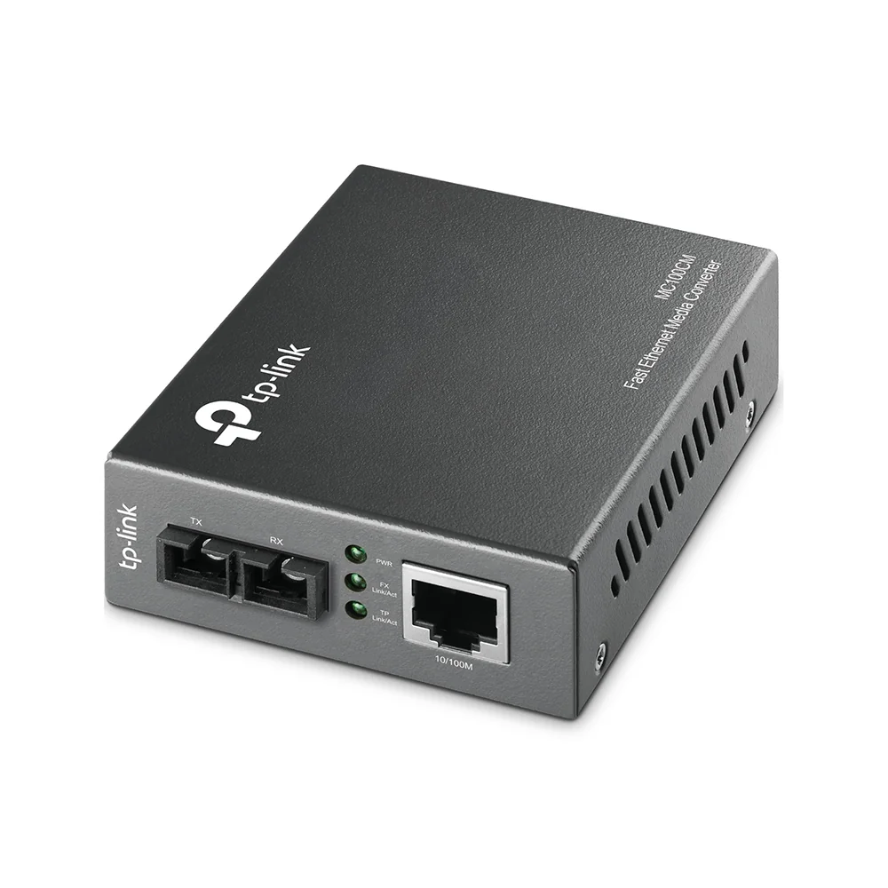 Conversor de média TP-Link MC100CM Fast Ethernet 100BASE-FX SC multimodo 2km - Imagem 1
