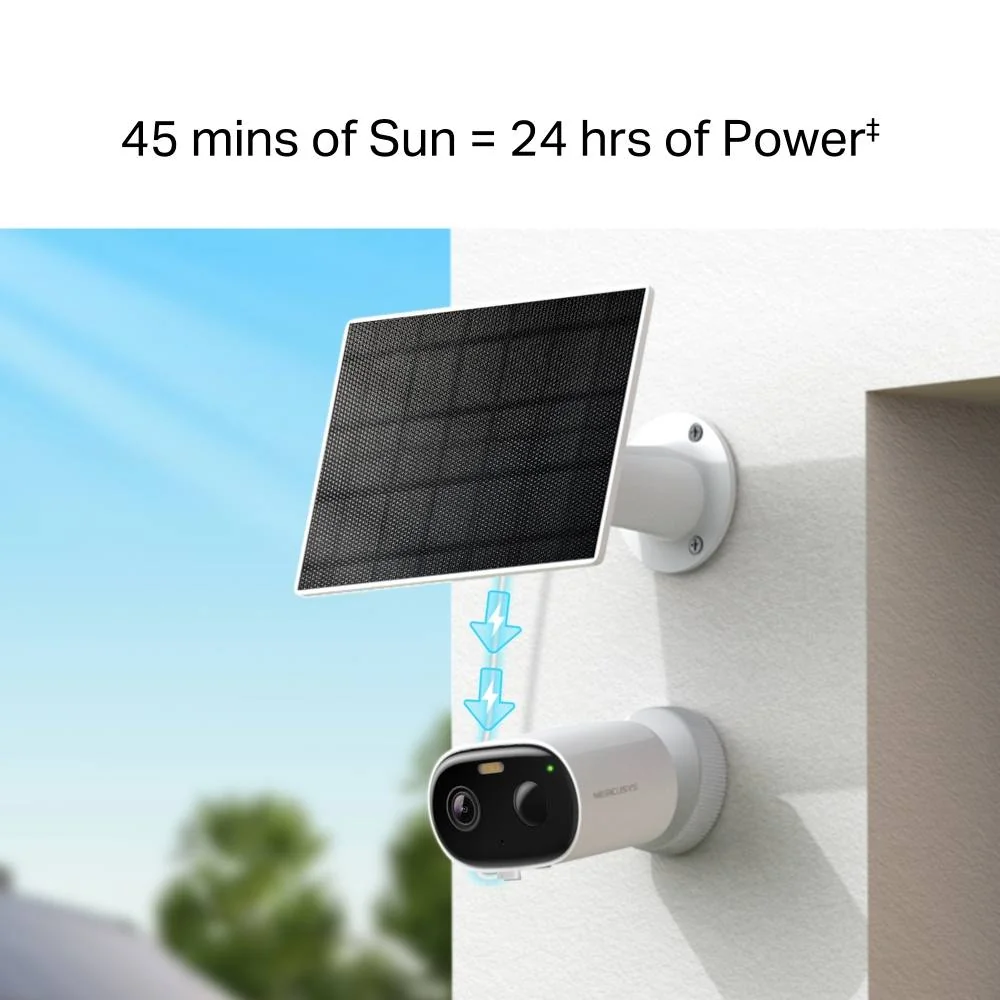 Câmara de Vigilância Exterior Mercusys Wi-Fi a Bateria Smart Home - Imagem 3