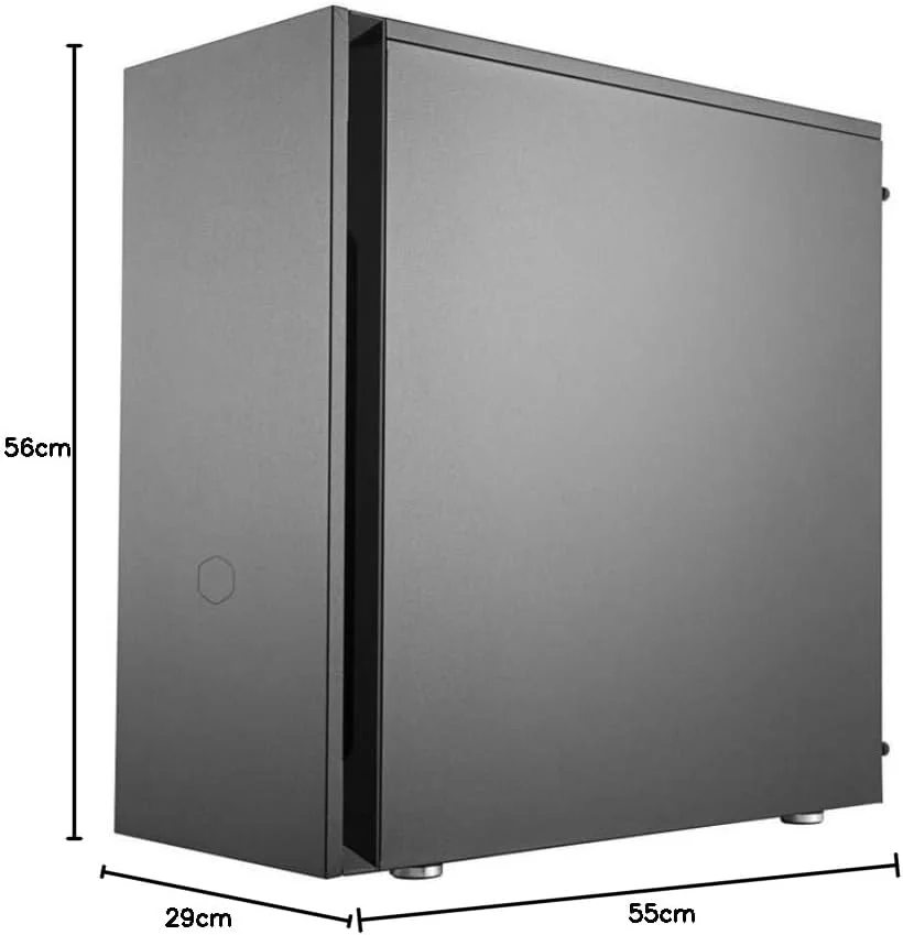 Caixa PC Cooler Master Silencio S600 Mid Tower ATX Insonorizada Preta - Imagem 10