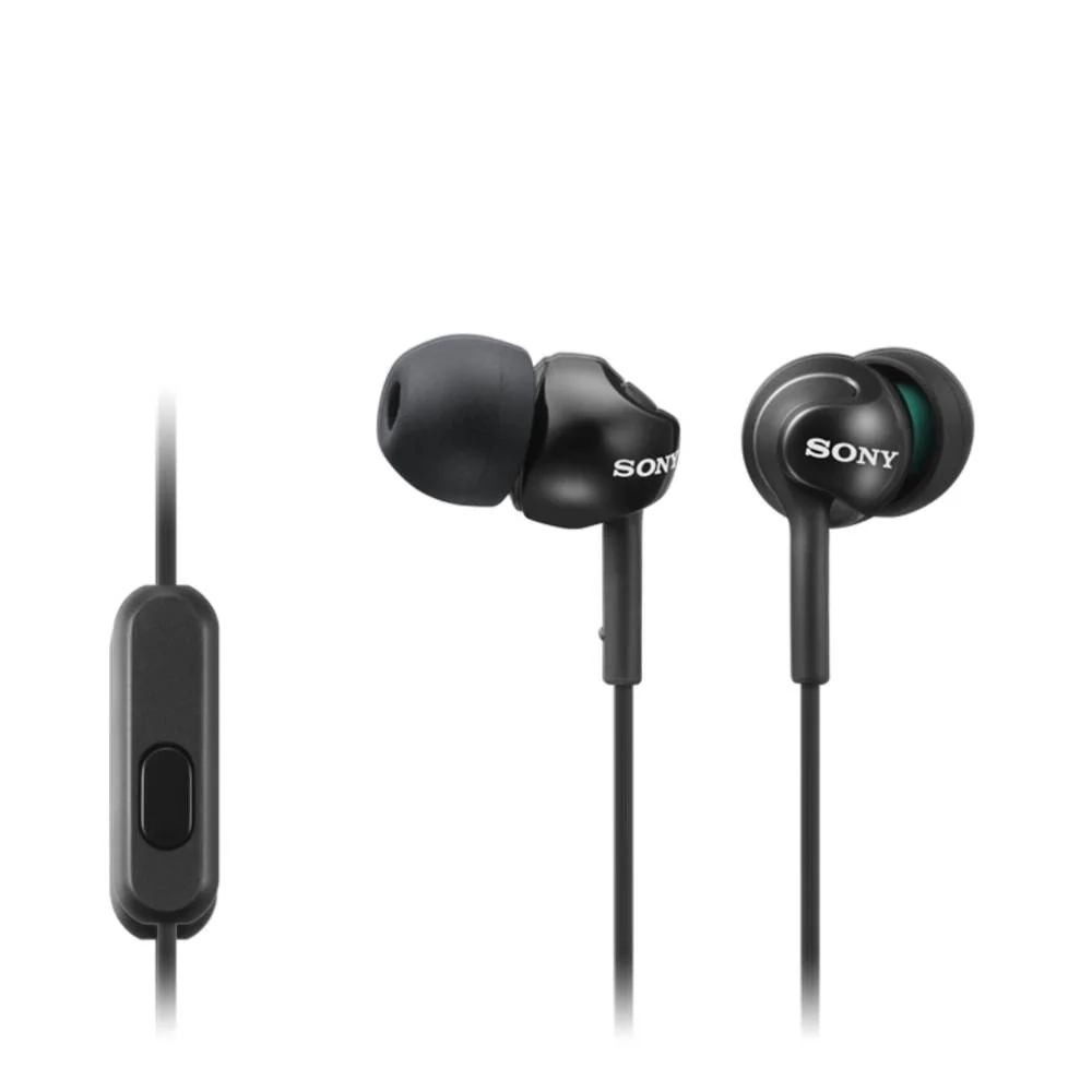 Auriculares Sony MDR-EX110APB In-Ear com Microfone para Smartphone Preto
