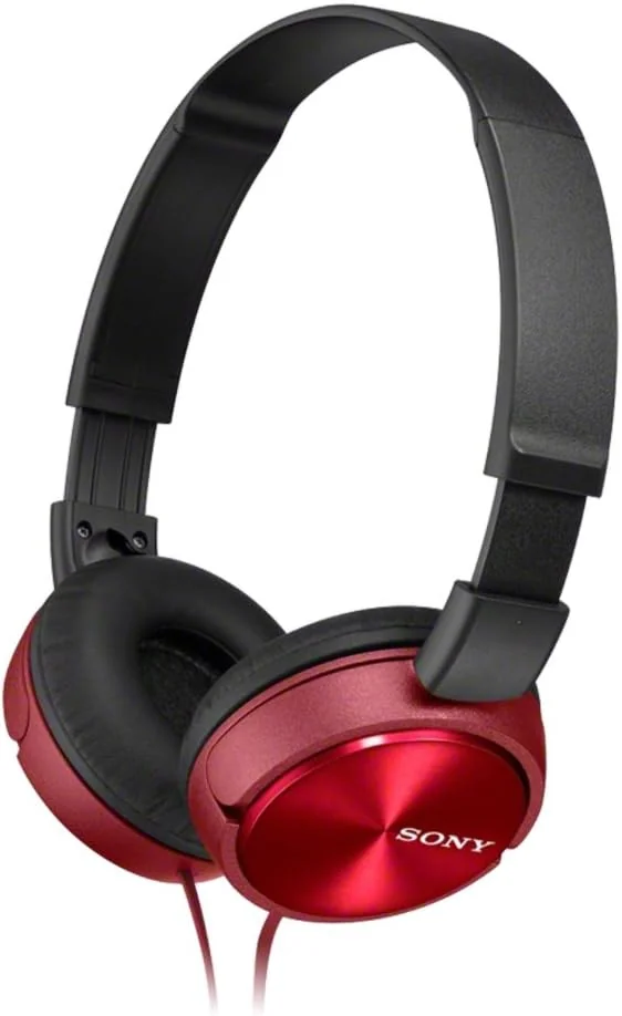 Auscultadores Sony MDR-ZX310 Supra-Aurais Fechados Vermelhos - Imagem 1
