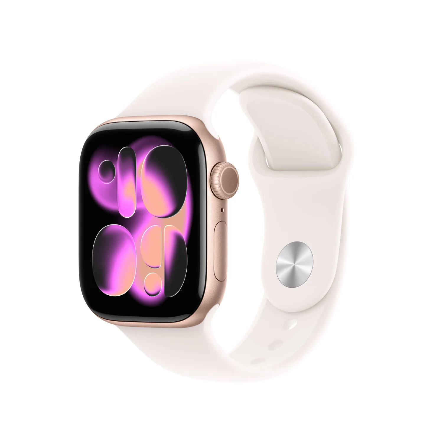 Smartwatch Apple Watch Series 11 GPS 42mm Alumínio Rosa Dourado Pulseira Sport Rosa M/L - Imagem 1