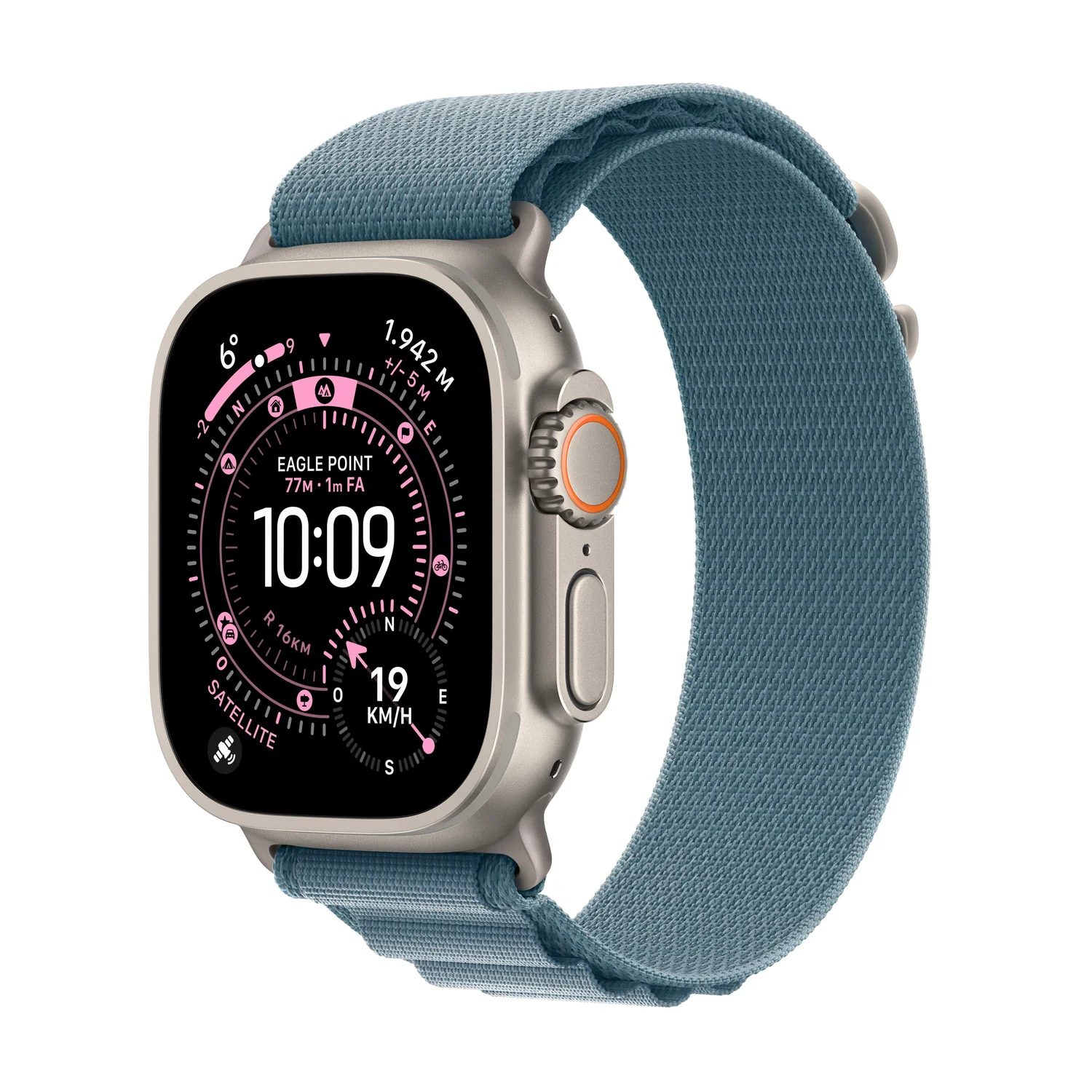 Smartwatch 49mm GPS+Cellular titânio natural loop Alpine azul Apple Watch Ultra 3 S - Imagem 1