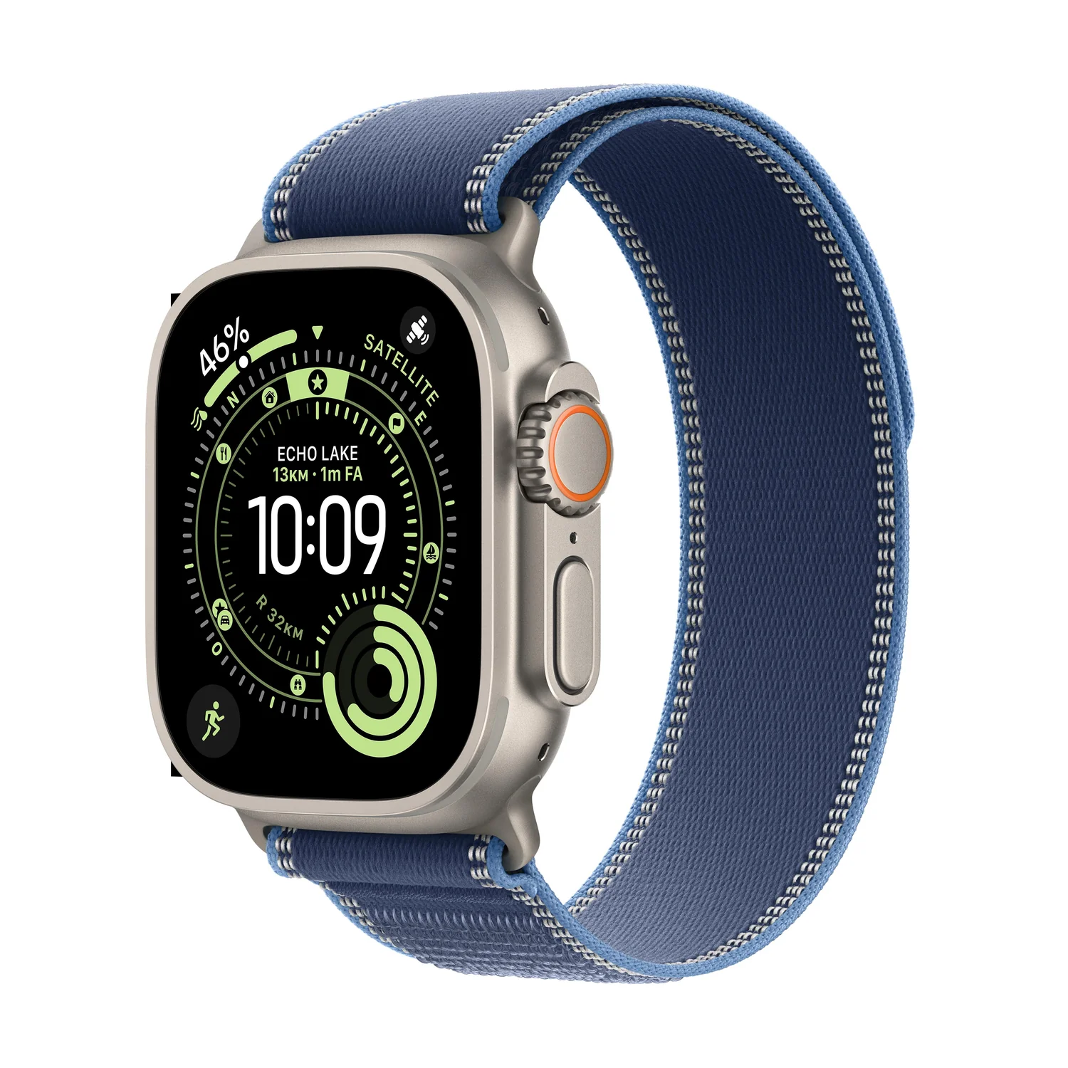 Smartwatch Apple Watch Ultra 3 GPS+Cellular 49mm titânio natural Trail Loop S/M - Imagem 1