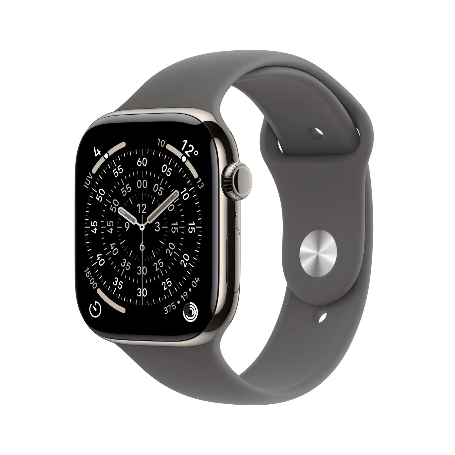 Smartwatch Apple Watch Series 11 GPS+Cellular 46mm Titânio Natural Bracelete Cinzenta M/L - Imagem 1