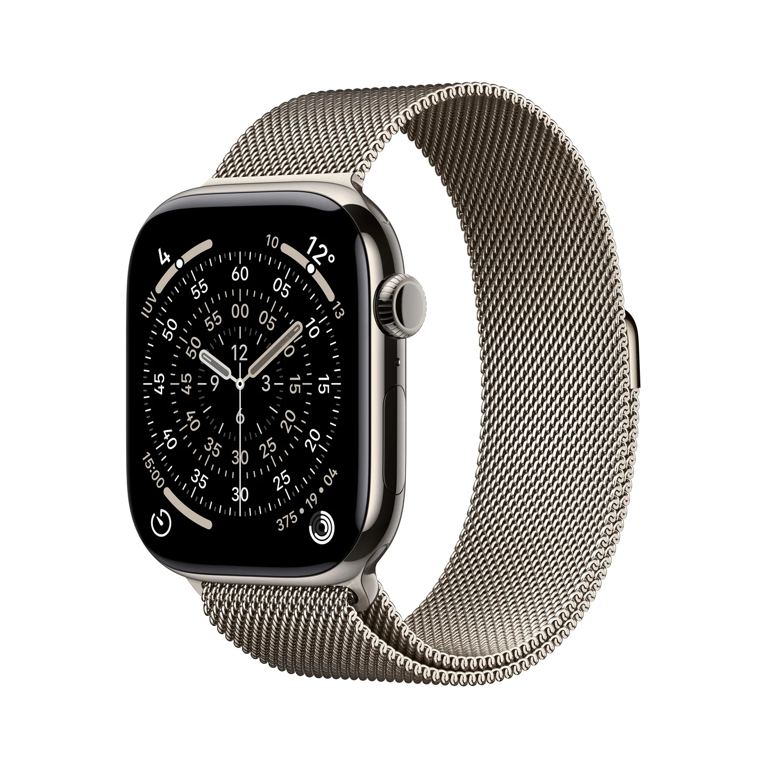Smartwatch Apple Watch Series 11 GPS+Cellular 46mm Titânio Natural Bracelete Milanesa Natural S/M - Imagem 1