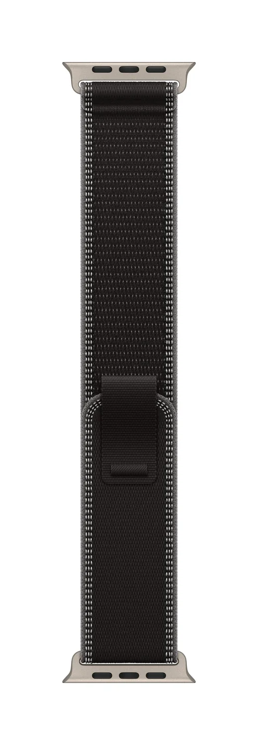 Bracelete Apple Trail Loop Black/Charcoal 49mm M/L Titânio Natural - Imagem 1