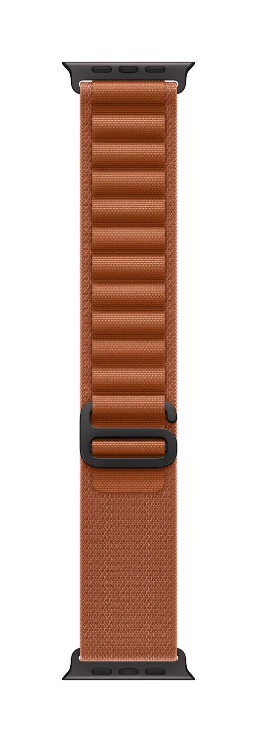 Bracelete para smartwatch Apple Watch 49mm Alpine Loop Small Terra Cotta Titânio Preto - Imagem 1