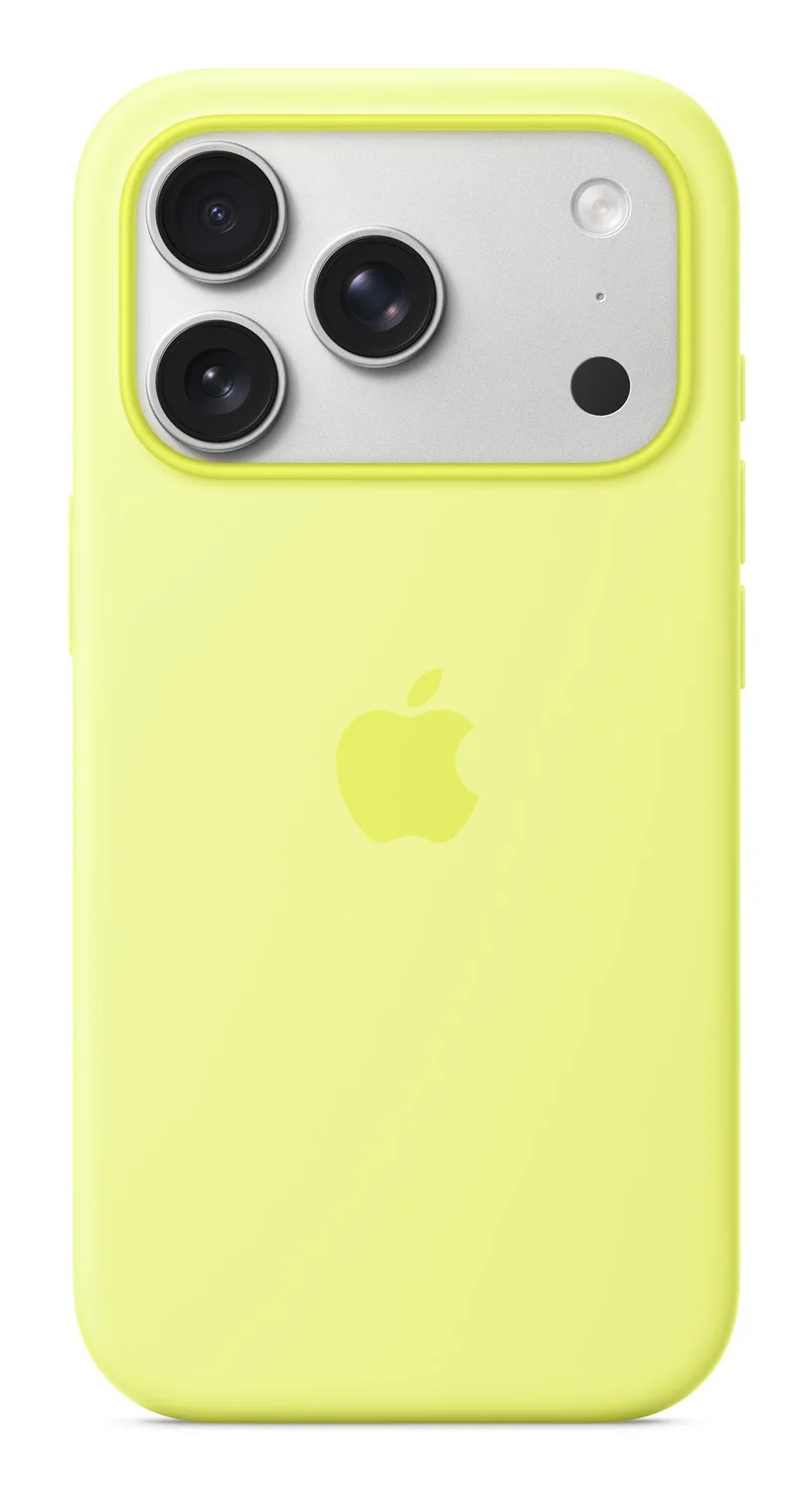 Capa em silicone para iPhone 17 Pro com MagSafe Neon Yellow - Imagem 1